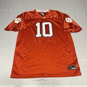 Vintage Nike Clemson Tigers Football Jersey YOUTH Size XL #10 Orange